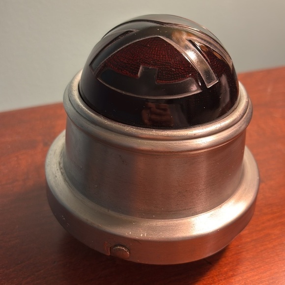 Vintage Wall Mount Red Glass EXIT Light Circa 1920-30’s - Picture 5 of 8